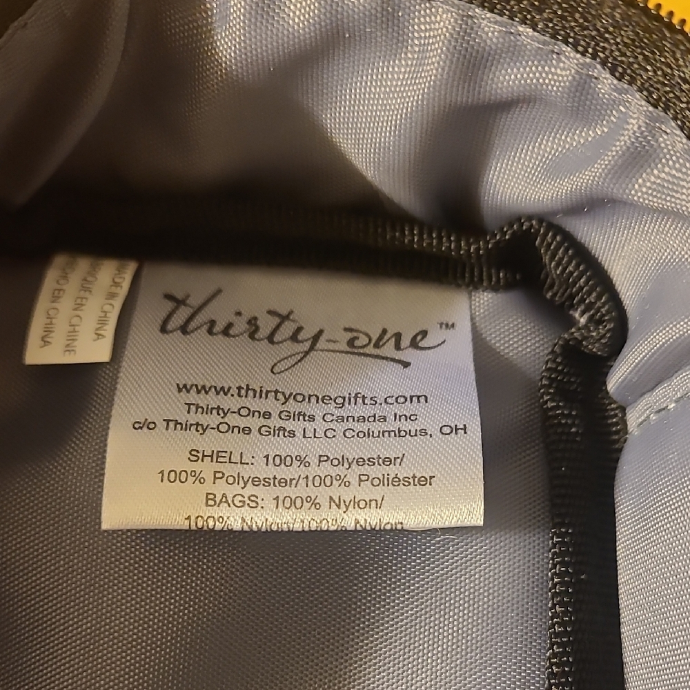 Thirty-One Vibrant Striped Cosmetic Case - Picture 2 of 4